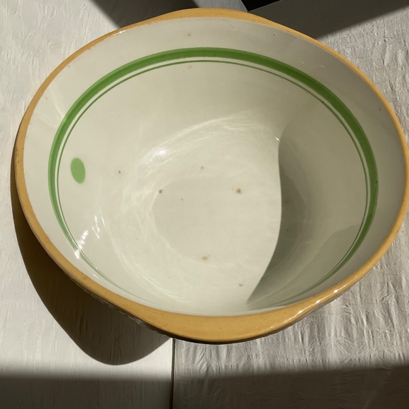 Vintage The Easimix Bowl Green Dot Gripstand Mixing Bowl 12” - Picture 8 of 16